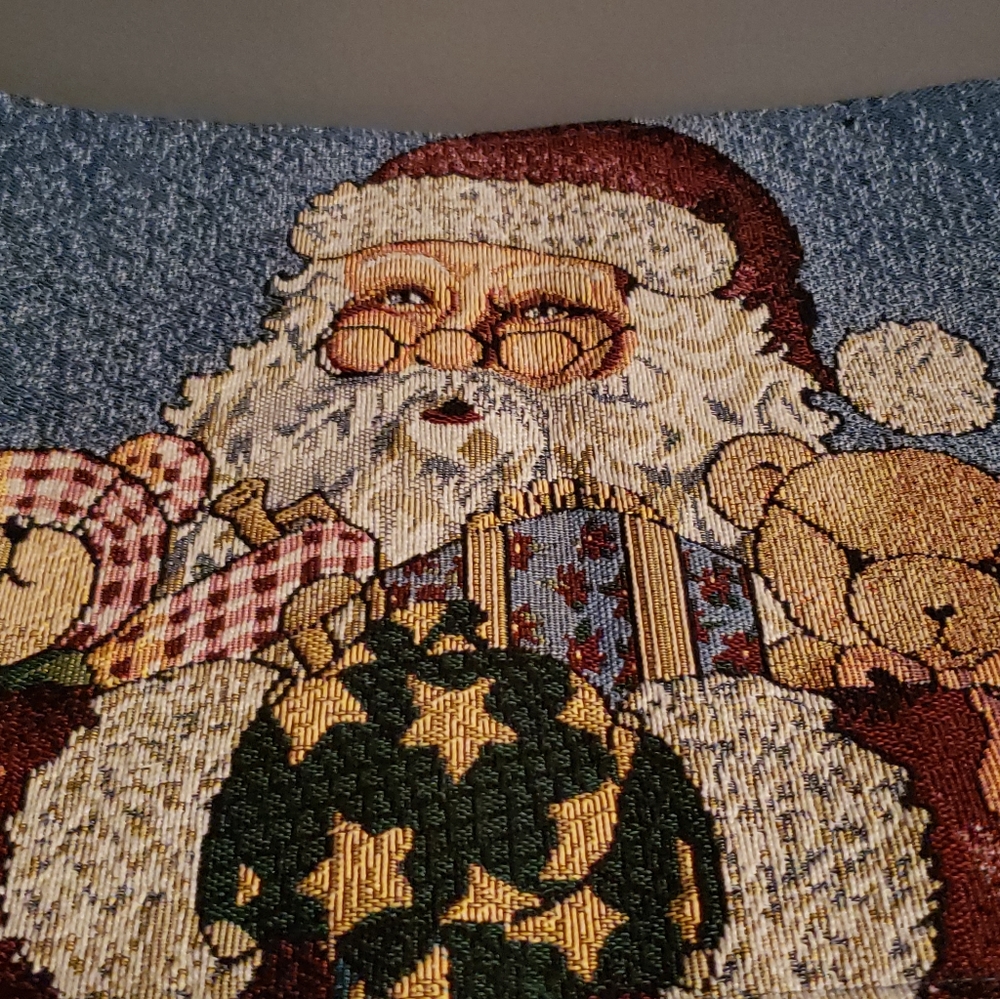 Santa Tapestry Table Runner - Picture 4 of 5